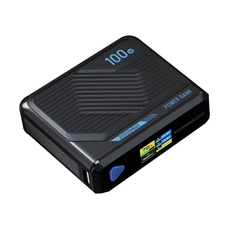 Powerology 100W MagSafe Wireless Charger Power Bank 20000mAh - Black