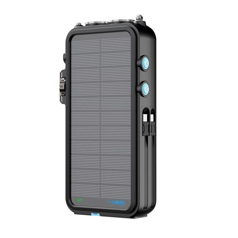 Powerology FM Radio Solar Wireless PowerBank 16000 mAh
