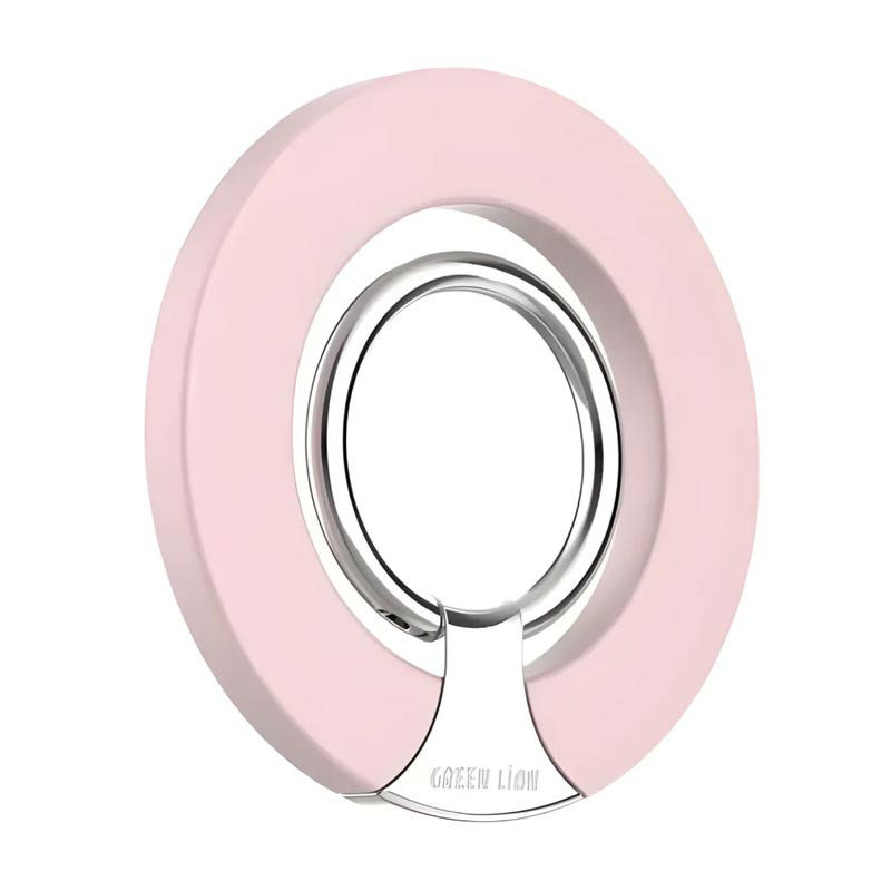 Green Lion Magnetic Ring Buckle - Pink